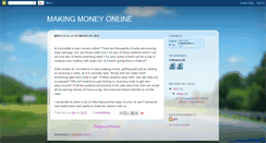 Desktop Screenshot of makingmoneyonlinesites.blogspot.com