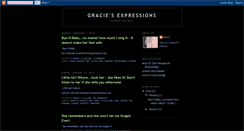 Desktop Screenshot of graciesartexpression.blogspot.com