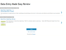 Tablet Screenshot of dataentrymadeeasyreview.blogspot.com