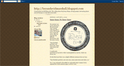 Desktop Screenshot of bryandavidmarshall.blogspot.com