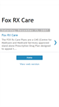 Mobile Screenshot of foxrxcare.blogspot.com