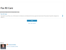 Tablet Screenshot of foxrxcare.blogspot.com