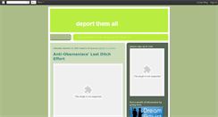 Desktop Screenshot of deportthemall.blogspot.com