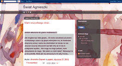 Desktop Screenshot of anielskie-zapiski.blogspot.com