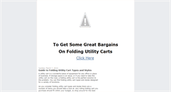 Desktop Screenshot of folding-utility-cart.blogspot.com