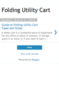 Mobile Screenshot of folding-utility-cart.blogspot.com