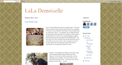 Desktop Screenshot of lalademoiselle.blogspot.com