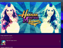 Tablet Screenshot of hannah-montanaforever.blogspot.com