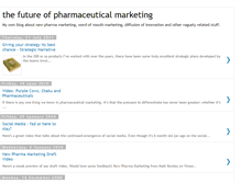 Tablet Screenshot of futureofpharmamarketing.blogspot.com