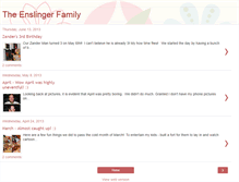 Tablet Screenshot of enslingerfamily.blogspot.com