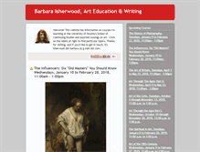 Tablet Screenshot of barbaraisherwoodarteducation.blogspot.com