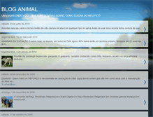 Tablet Screenshot of entreanimais.blogspot.com