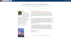 Desktop Screenshot of learningatwestminster.blogspot.com