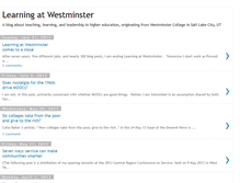 Tablet Screenshot of learningatwestminster.blogspot.com