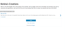 Tablet Screenshot of keishas-creations.blogspot.com
