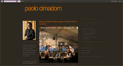 Desktop Screenshot of paolocimadom.blogspot.com