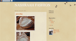 Desktop Screenshot of nashraahfashion.blogspot.com