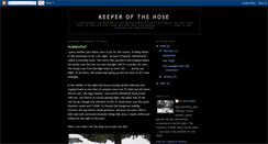 Desktop Screenshot of keeperofthehose.blogspot.com