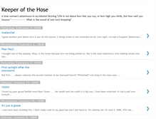 Tablet Screenshot of keeperofthehose.blogspot.com
