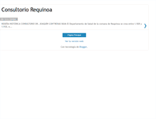 Tablet Screenshot of consultorio-requinoa.blogspot.com