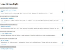 Tablet Screenshot of limegreenlight.blogspot.com