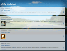 Tablet Screenshot of mistyandjake.blogspot.com