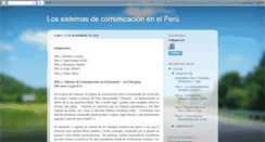 Desktop Screenshot of perusistemacomunicacion.blogspot.com