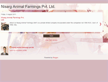 Tablet Screenshot of nisarganimalfarmings.blogspot.com