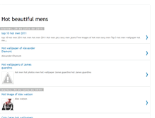 Tablet Screenshot of hot-beautiful-men.blogspot.com