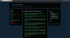 Desktop Screenshot of megatechnology.blogspot.com