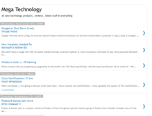 Tablet Screenshot of megatechnology.blogspot.com