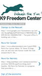 Mobile Screenshot of k9freedomcenter.blogspot.com