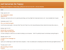 Tablet Screenshot of eatbananasbehappy.blogspot.com