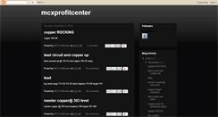 Desktop Screenshot of mcxprofitcenter.blogspot.com