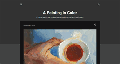 Desktop Screenshot of apaintingincolor.blogspot.com