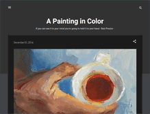 Tablet Screenshot of apaintingincolor.blogspot.com