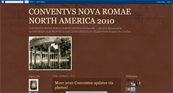 Desktop Screenshot of conventusnovaromaenorthamerica2010.blogspot.com