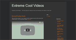 Desktop Screenshot of extremecoolvideos.blogspot.com