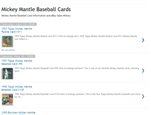 Tablet Screenshot of mickey-mantle-cards.blogspot.com