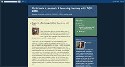 Desktop Screenshot of learningjourneychrissy.blogspot.com