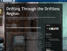 Tablet Screenshot of driftingdriftless.blogspot.com