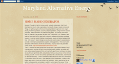 Desktop Screenshot of marylandalternativeenergy.blogspot.com