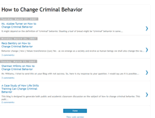 Tablet Screenshot of howtochangecriminalbehavior.blogspot.com