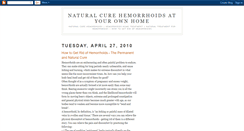 Desktop Screenshot of natural-cure-hemorrhoids.blogspot.com