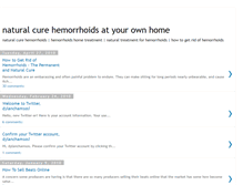 Tablet Screenshot of natural-cure-hemorrhoids.blogspot.com