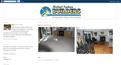 Desktop Screenshot of michaelnadeaubuilders.blogspot.com