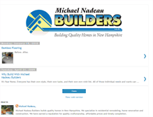 Tablet Screenshot of michaelnadeaubuilders.blogspot.com