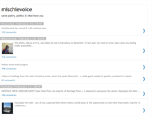 Tablet Screenshot of mischievoice.blogspot.com