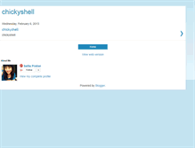 Tablet Screenshot of chickyshell.blogspot.com
