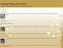 Tablet Screenshot of makingthingsfromstuff.blogspot.com